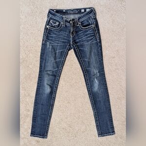 Miss Me Dark Blue Skinny Jeans